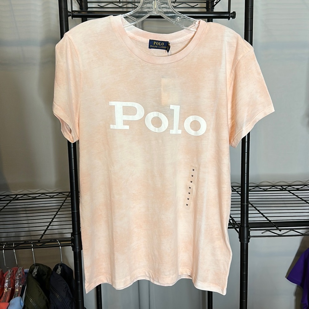 Pink polo tee